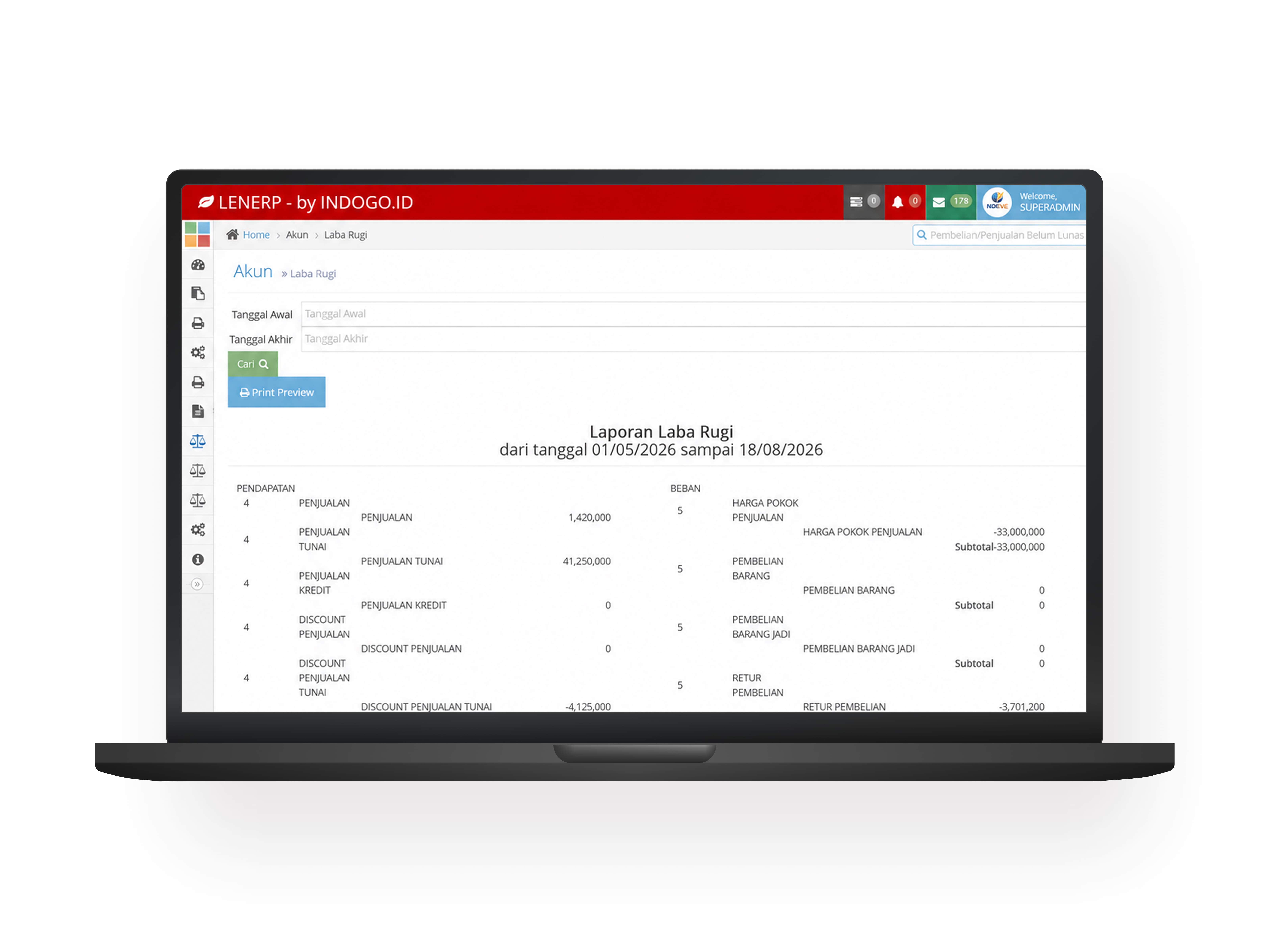 Inventory Management LenERP